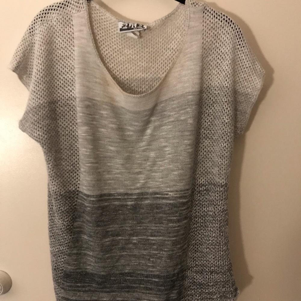3 shades of beautiful gray blouse.